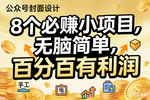 （17224期）10个必赚小项目，无脑简单，百分百有利润，副业首选，日入200+