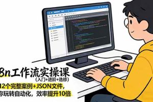 （17615期）n8n工作流实操课（入门+进阶+选修）12个完整案例+JSON文件，带你玩转自动化，效率提升10倍
