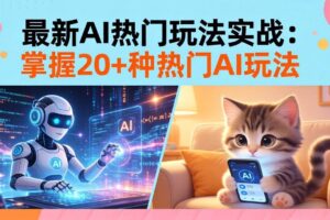 （17816期）20招AI热门玩法实战：影视级出塞+阐教金仙+山海经变幻/等等，解锁百万流量密码